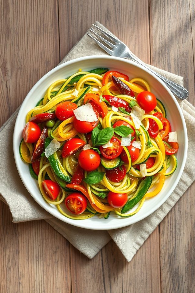 vegetable pasta alternative dish