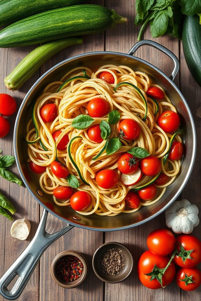 vegetable pasta single pot