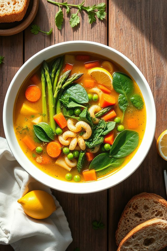 vegetable rich seasonal soup