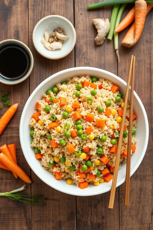 vegetable stir fry rice
