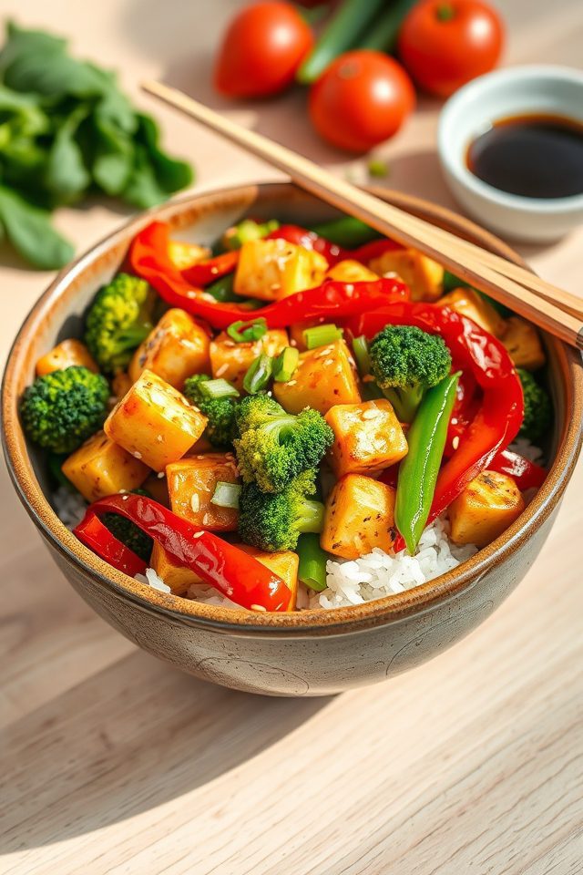 vegetable tofu stir fry