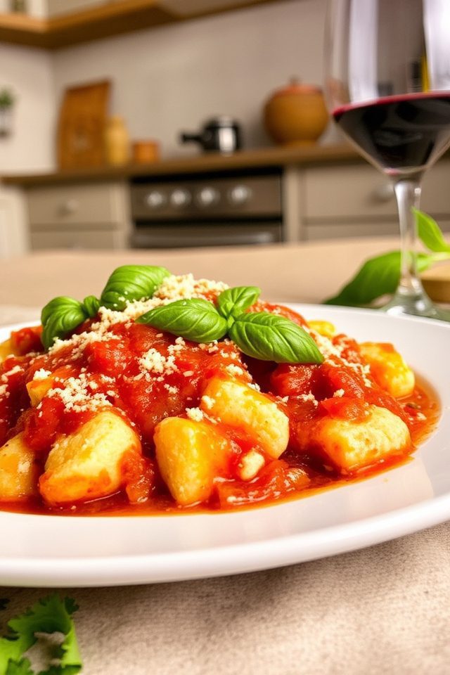 vegetarian cauliflower gnocchi dish