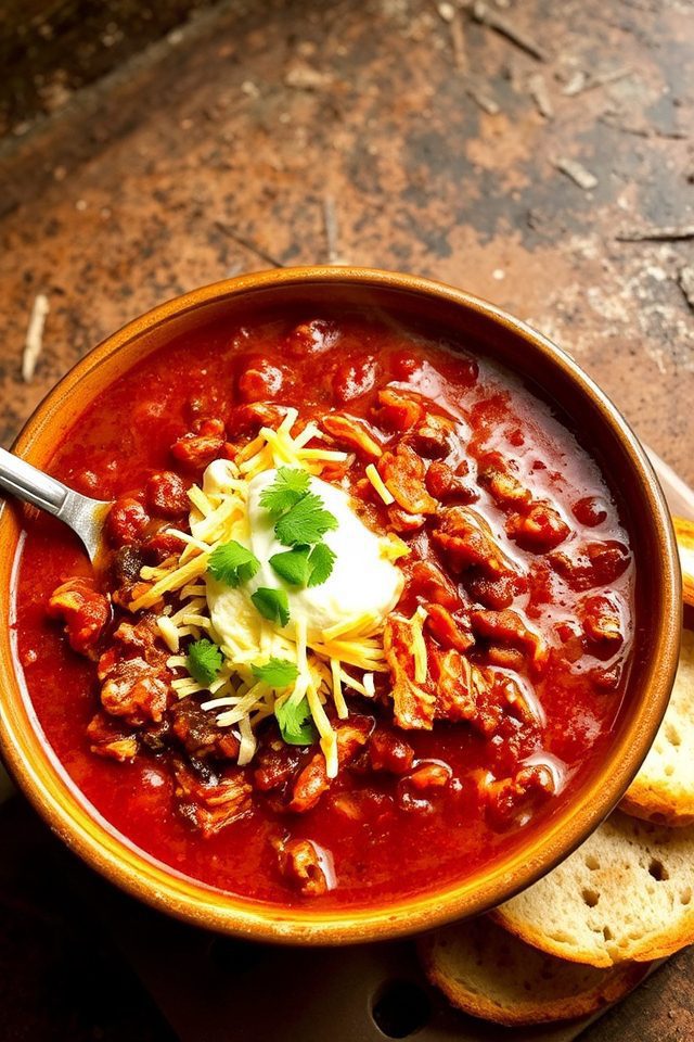 vegetarian jackfruit chili dish
