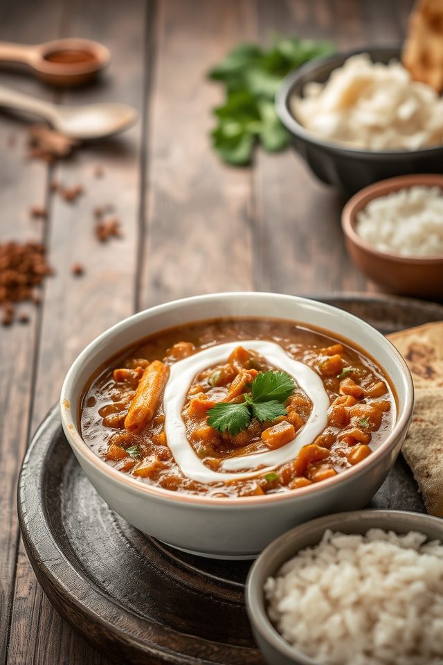vegetarian lentil curry option