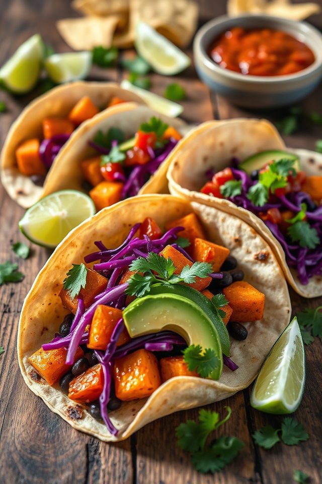 vegetarian mexican fusion dish
