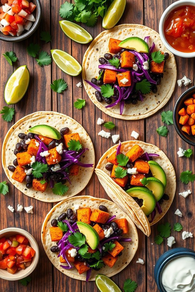vegetarian mexican fusion dish