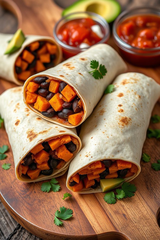 vegetarian mexican protein wrap