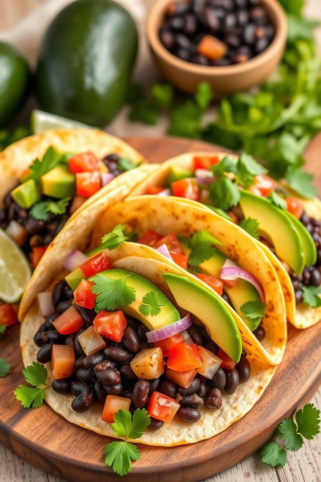 vegetarian mexican taco recipe