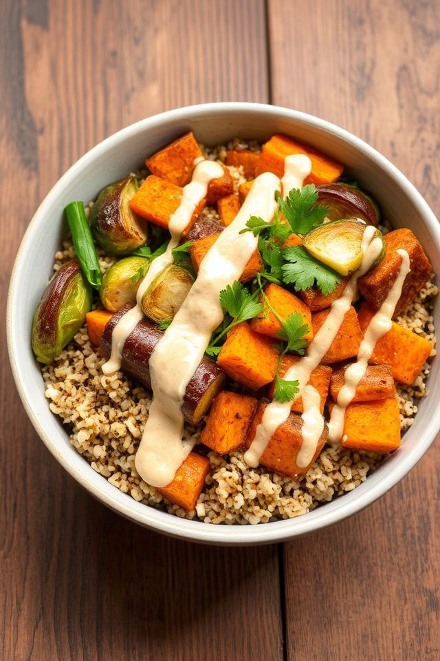 vegetarian quinoa lent bowl