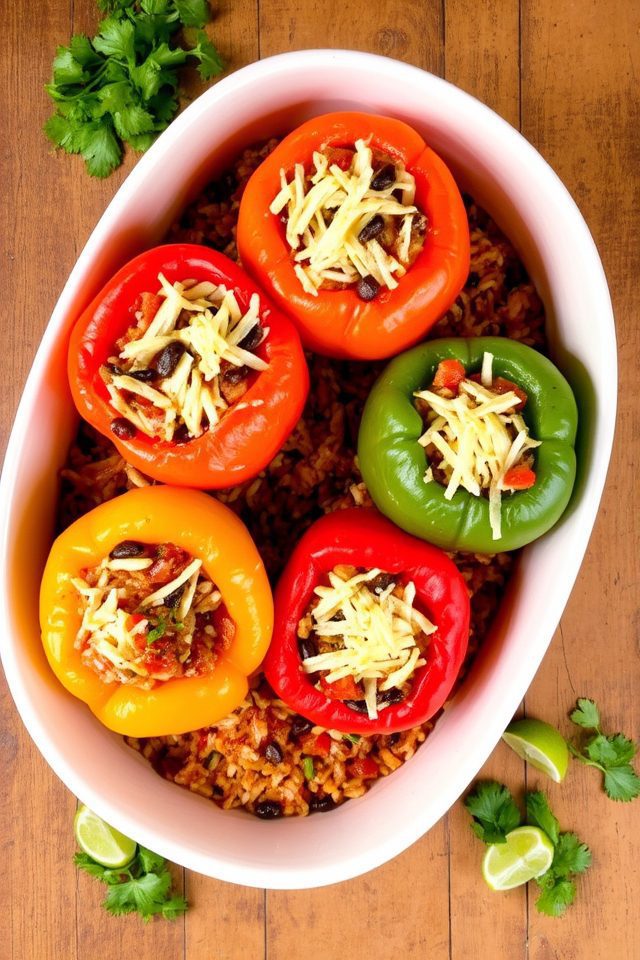 vegetarian stuffed bell peppers