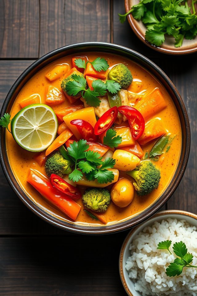 vegetarian thai coconut curry
