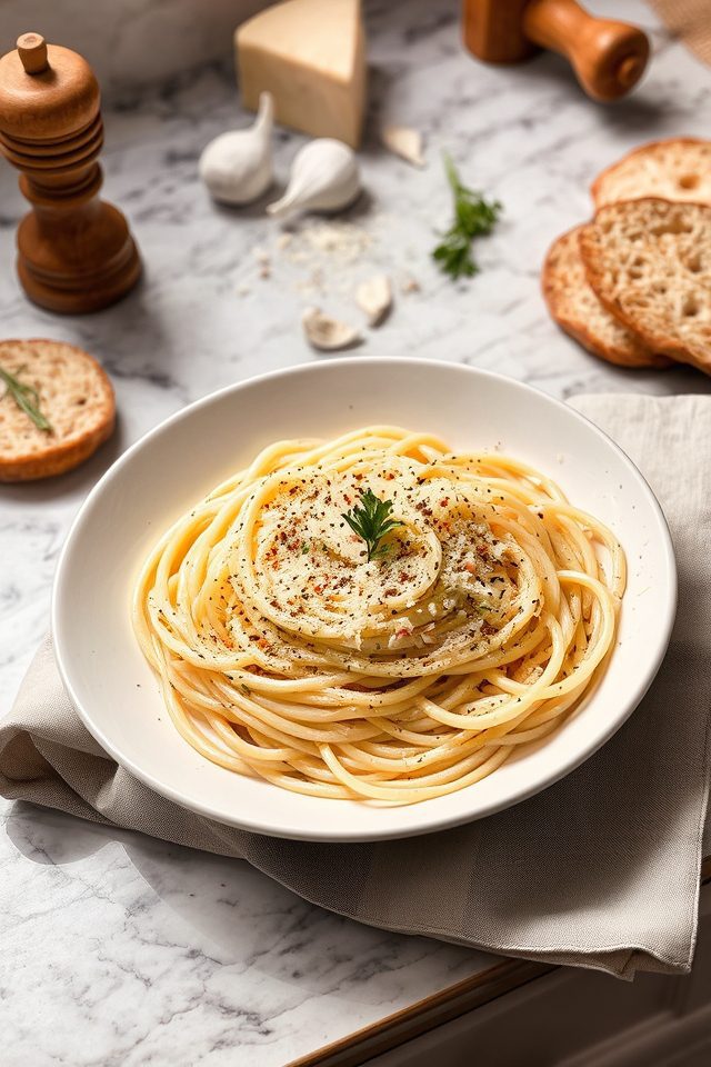 velvety garlicky one pot pasta