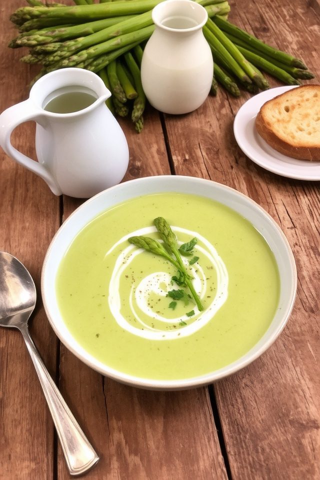 velvety spring asparagus soup