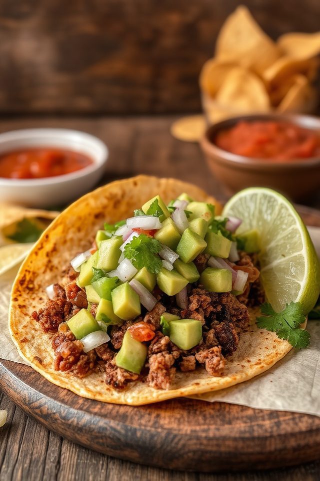 venison tacos with salsa
