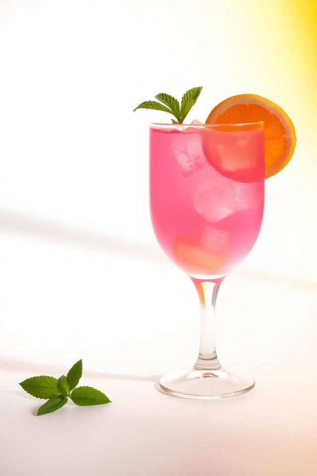 vibrant citrus refresher drink
