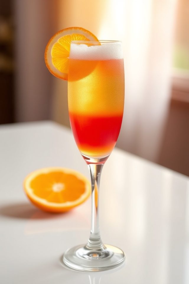vibrant morning cocktail drink