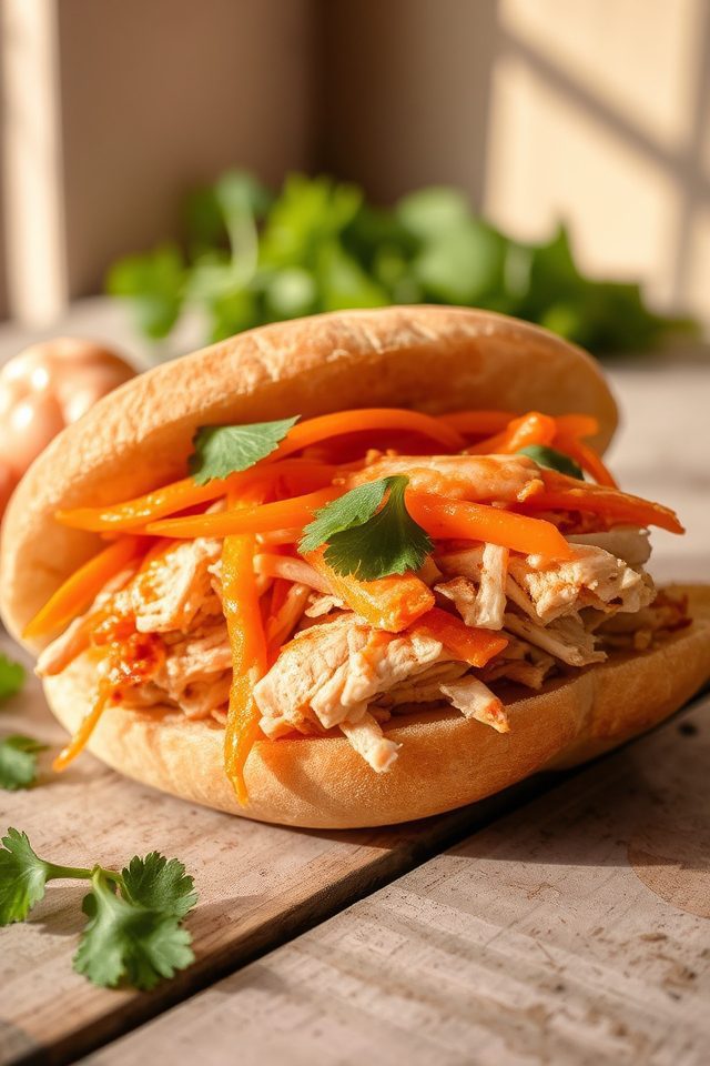 vietnamese chicken sandwich fusion