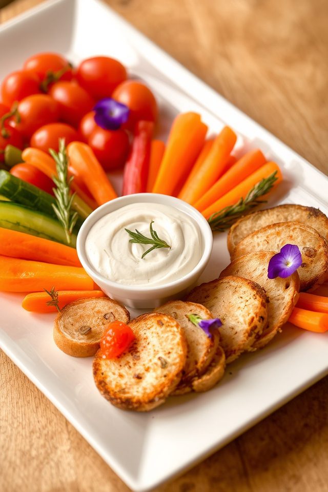 visually appealing food presentation