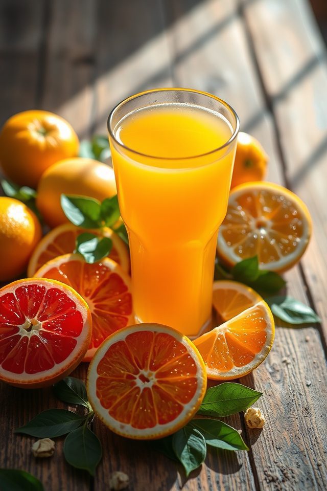 vitamin rich citrus beverage