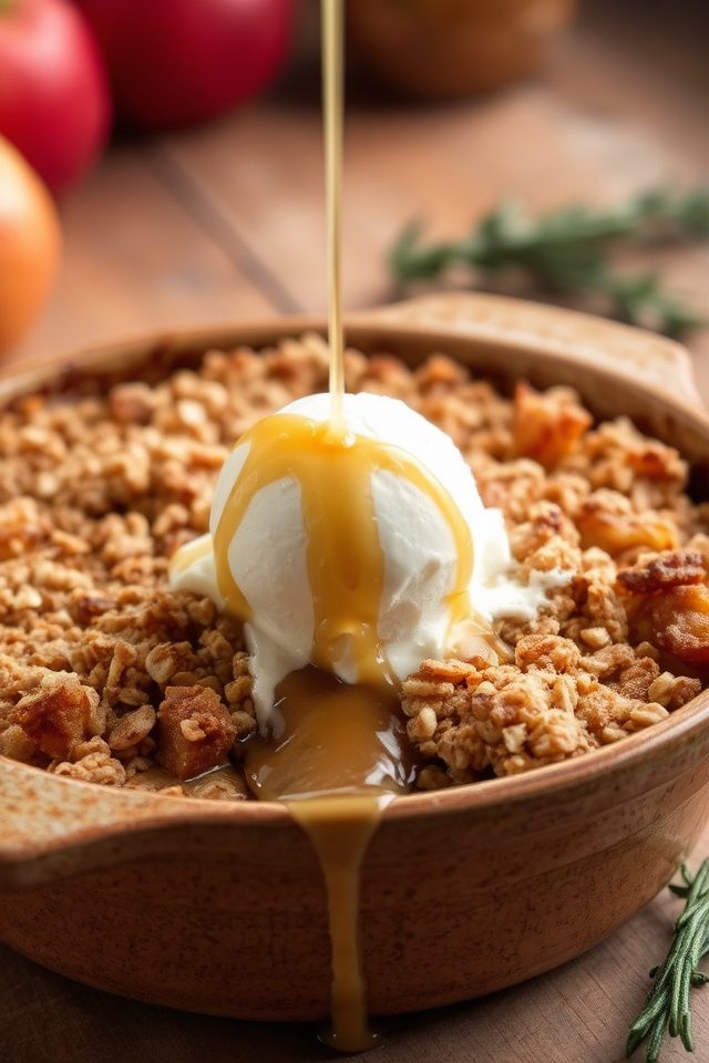 warm apple crisp delight