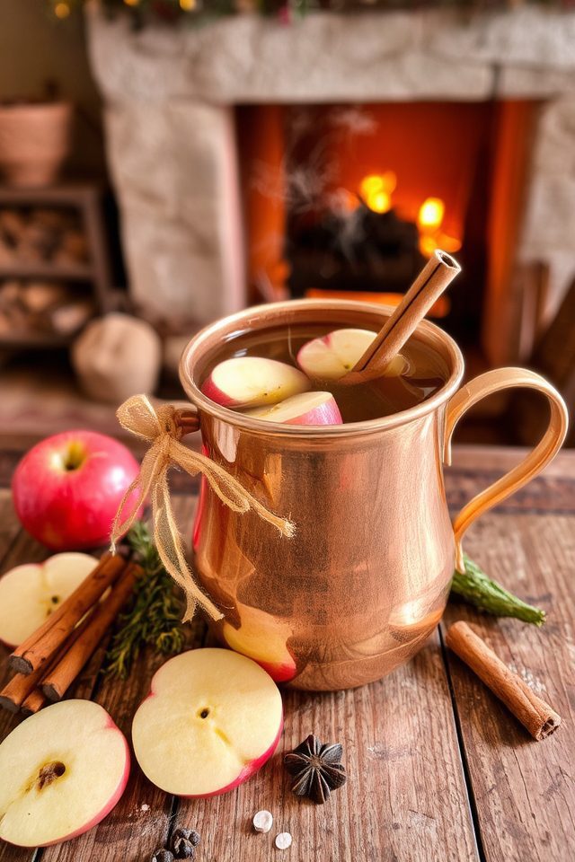 warm holiday apple drink