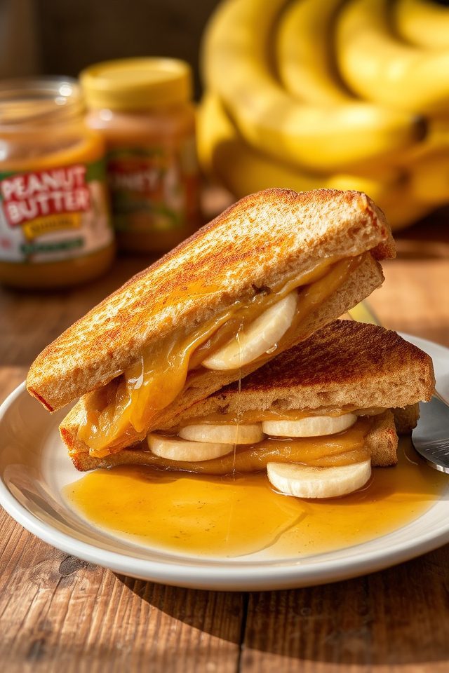 warm peanut banana honey