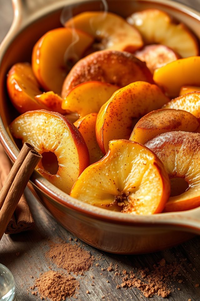 warm spiced fruit dessert