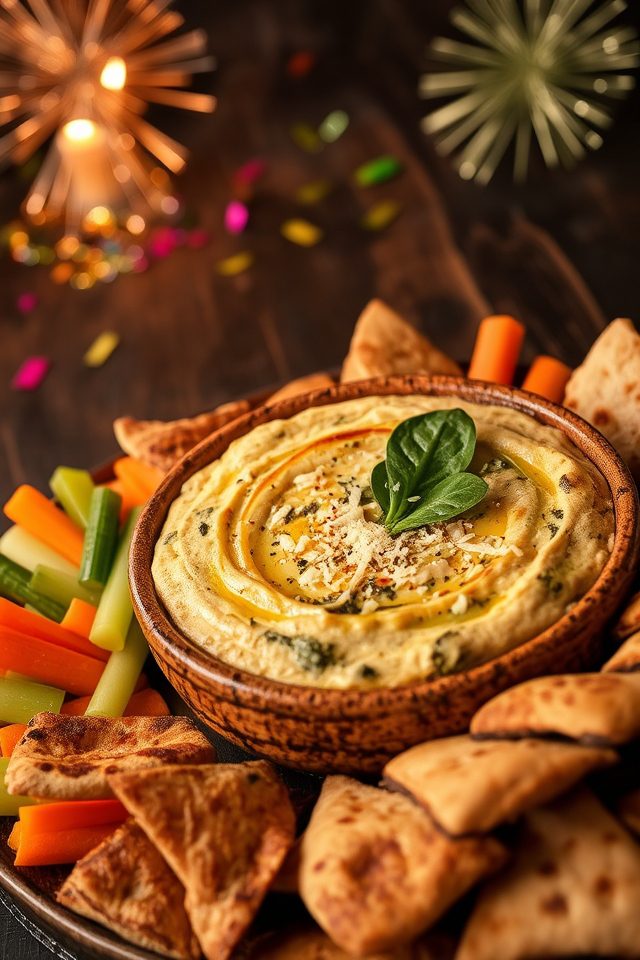 warm spinach artichoke dip