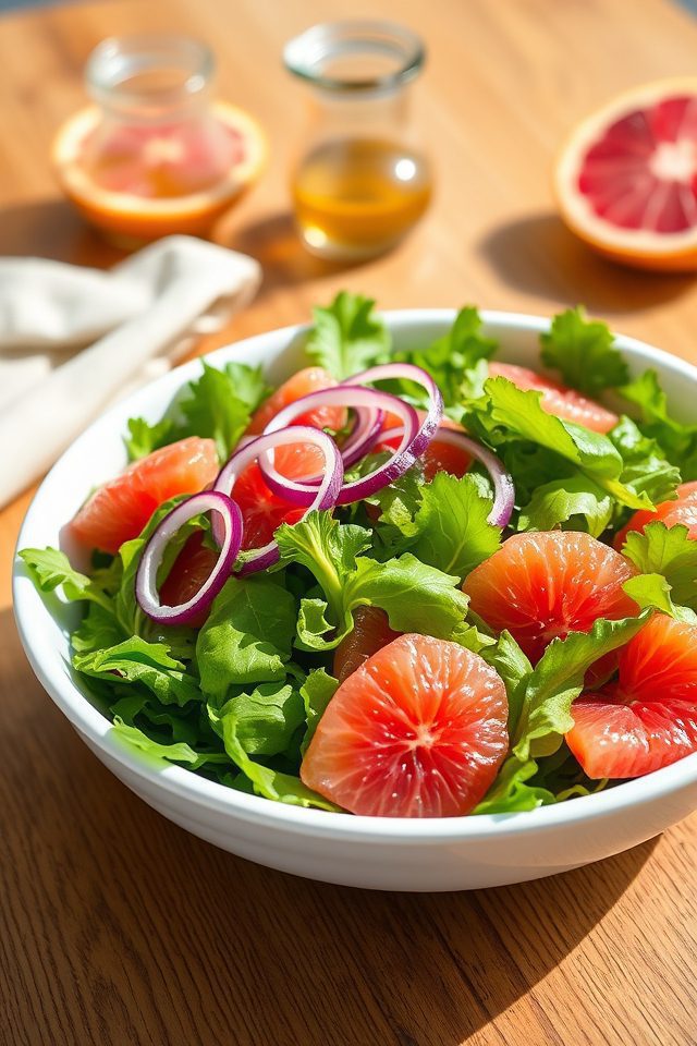 watercress grapefruit segment salad