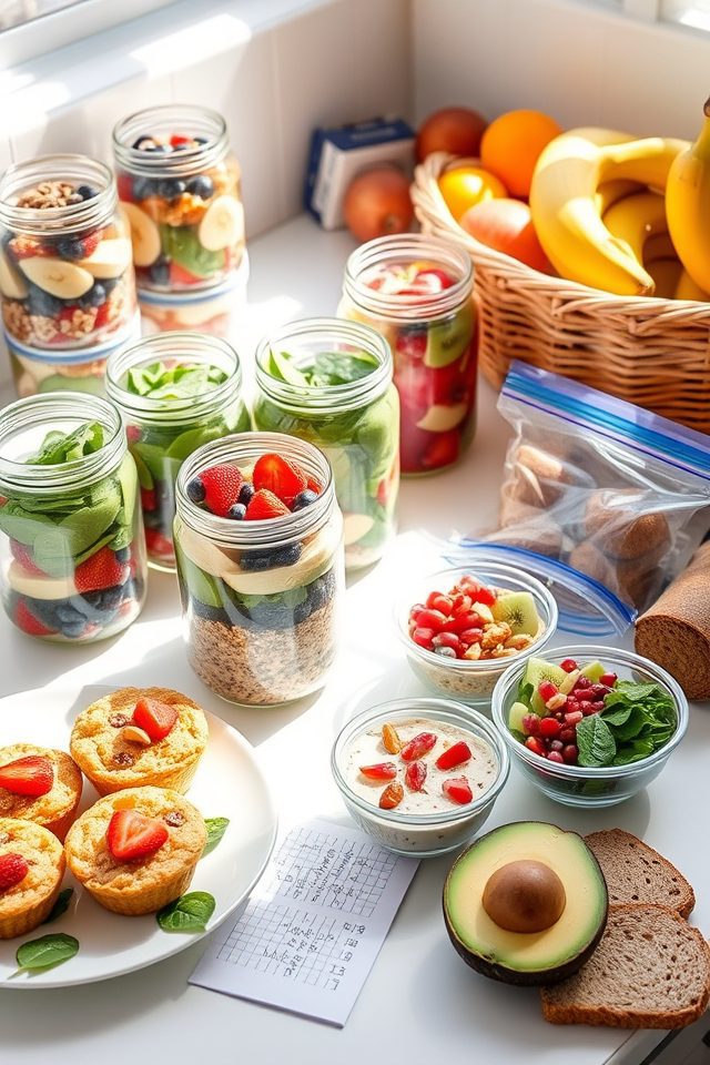 weekly breakfast menu planning