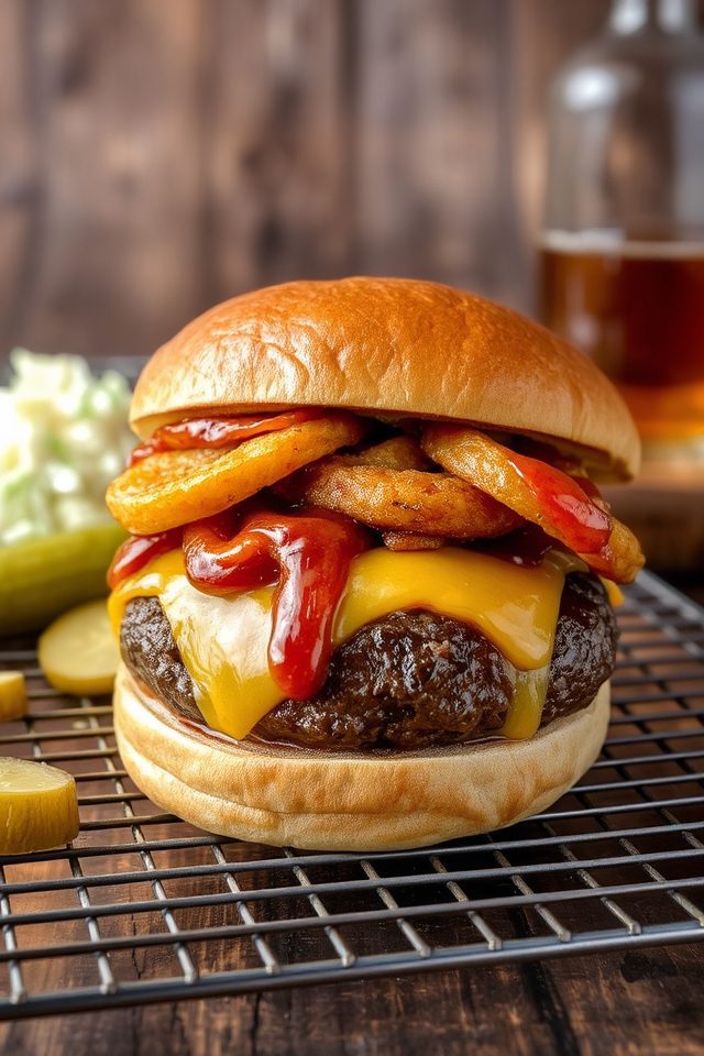 whiskey bbq burger delight