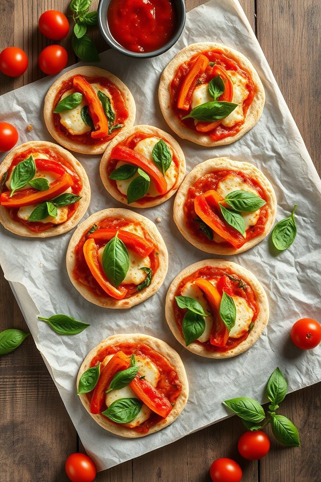 whole grain pita pizzas