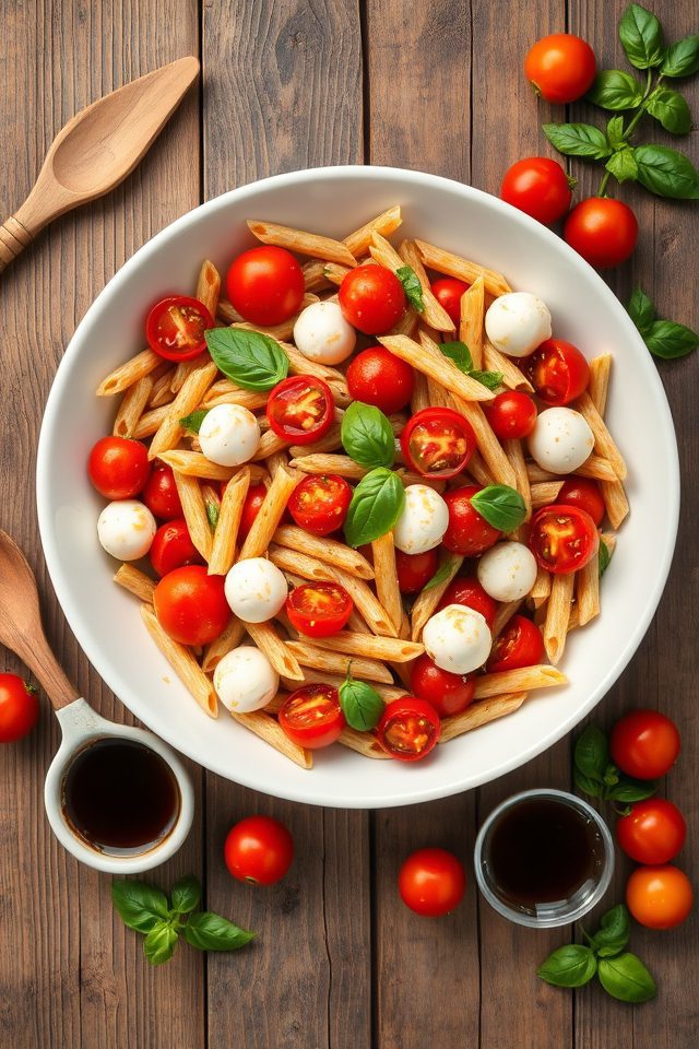 whole wheat caprese salad