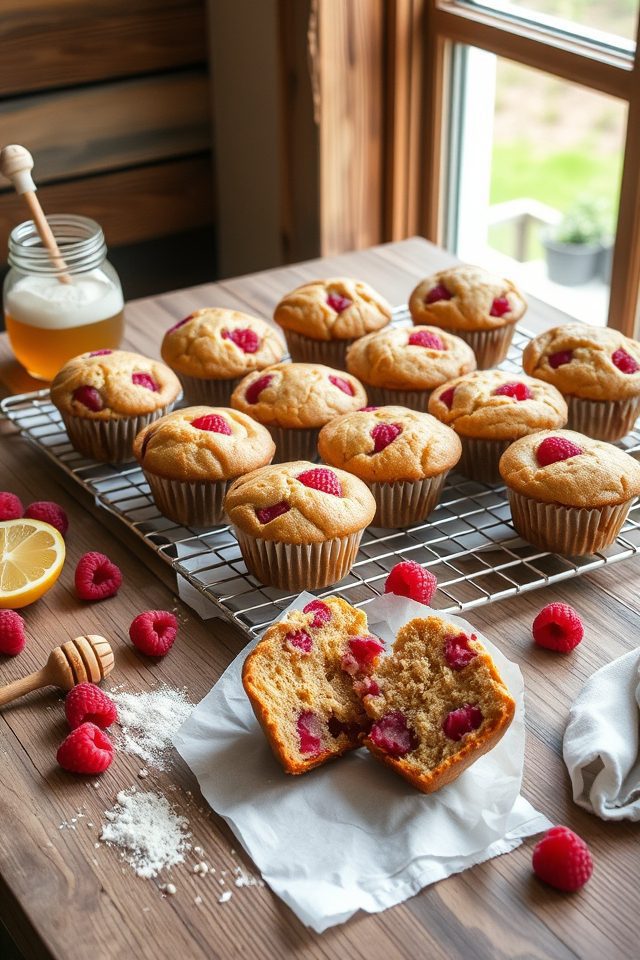 whole wheat raspberry lemon