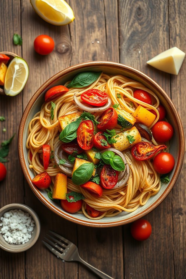 whole wheat vegetable pasta