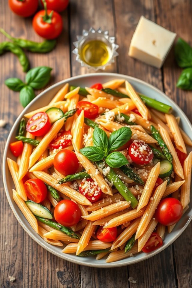 whole wheat vegetable pasta