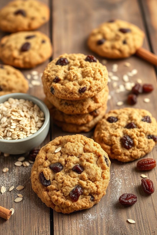 wholesome traditional raisin cookies