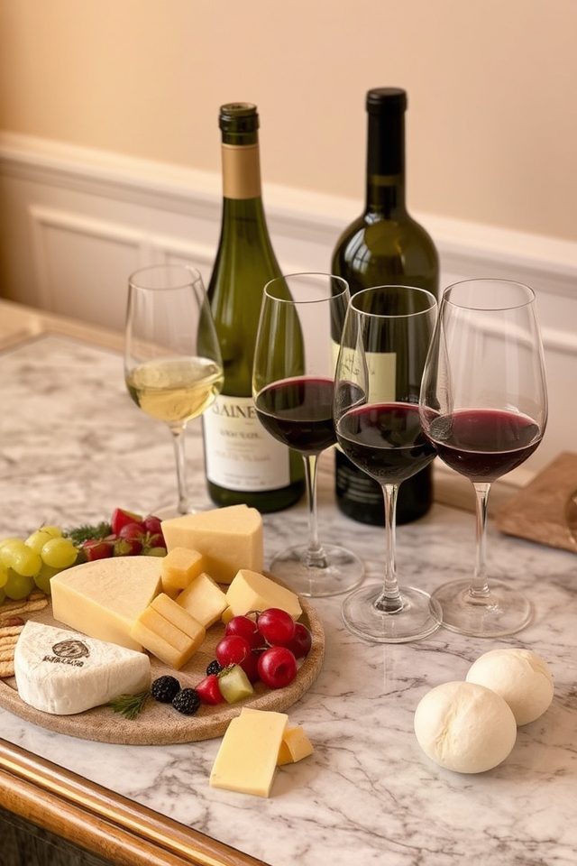 wine and cheese pairing