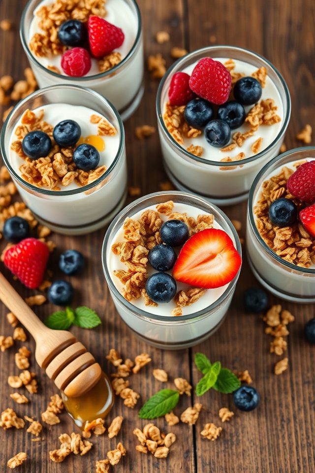 yogurt breakfast granola cups