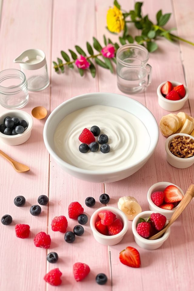 yogurt parfait topping bar