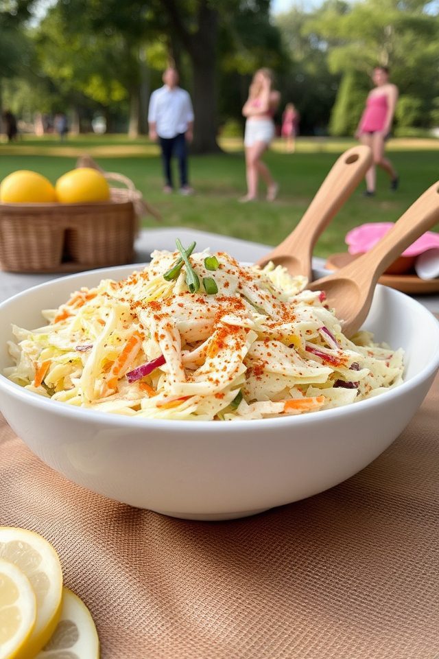 zesty coleslaw for picnics