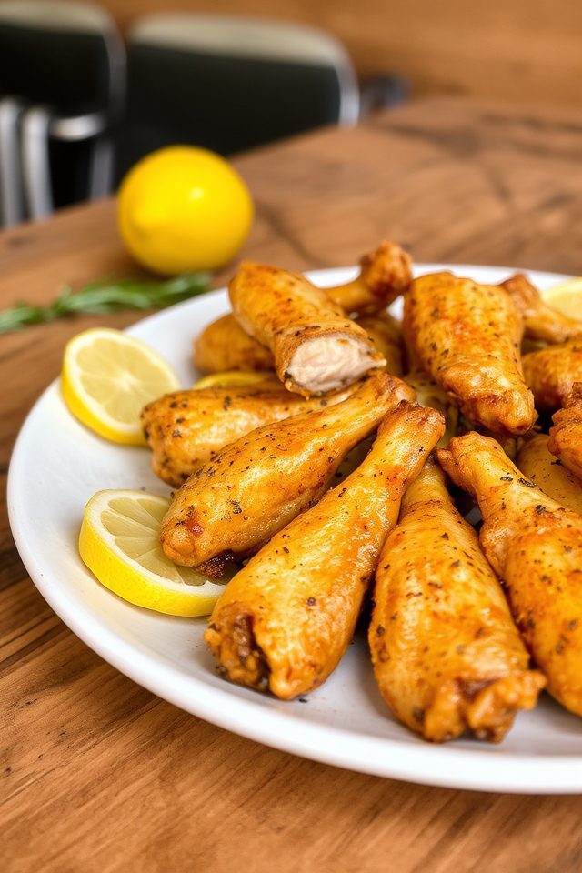 zesty lemon chicken wings