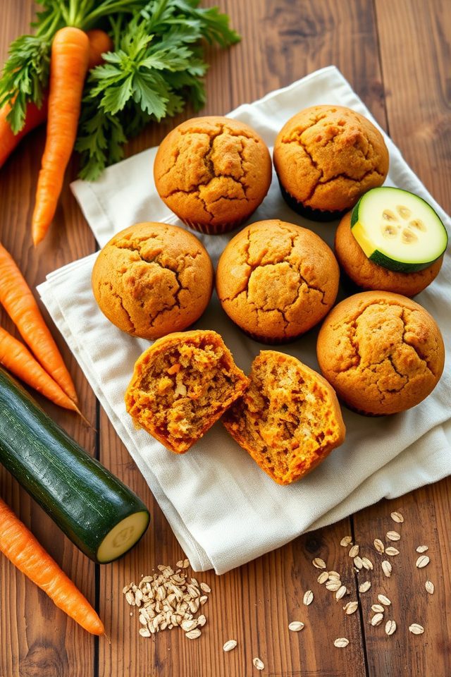 zucchini and carrot muffins
