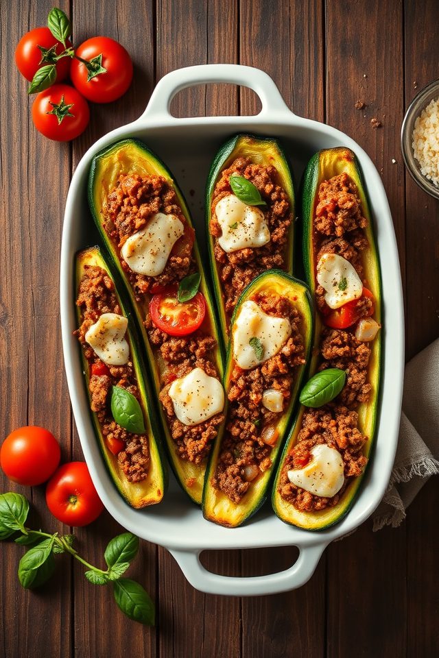 zucchini filled italian style