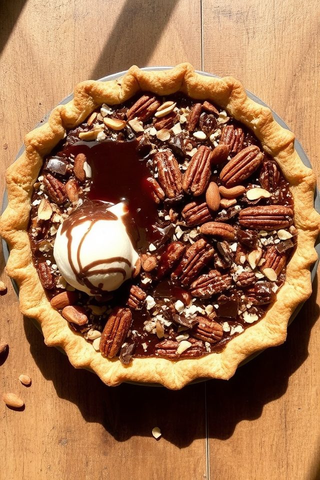 almond chocolate coconut pie