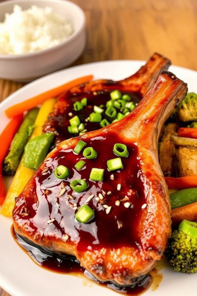 asian glazed pork chops