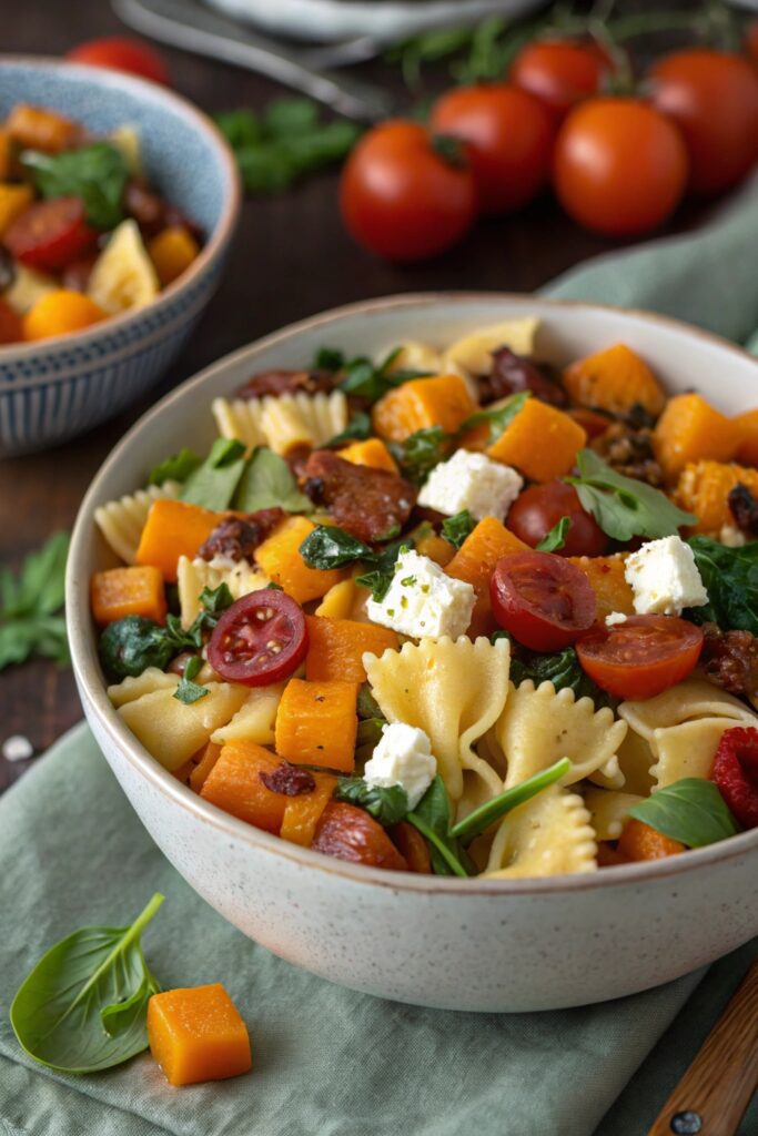 roasted squash pasta salad