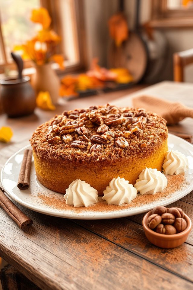 autumn flavors pumpkin pecans