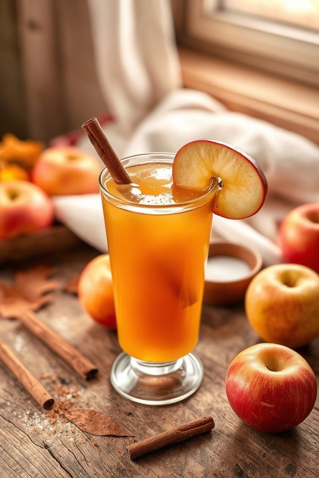 autumn inspired apple drink