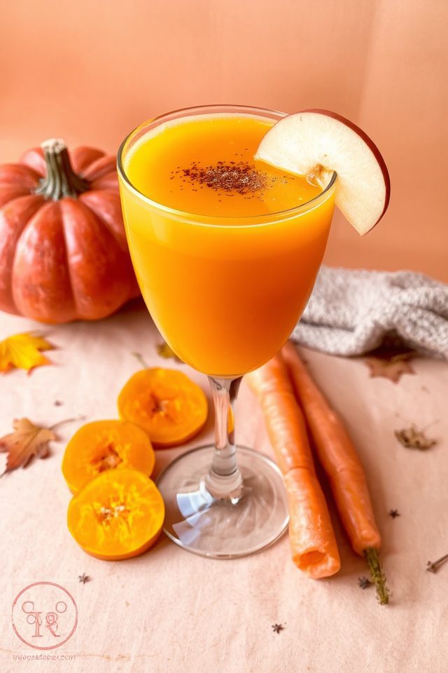 autumn inspired healthy juice